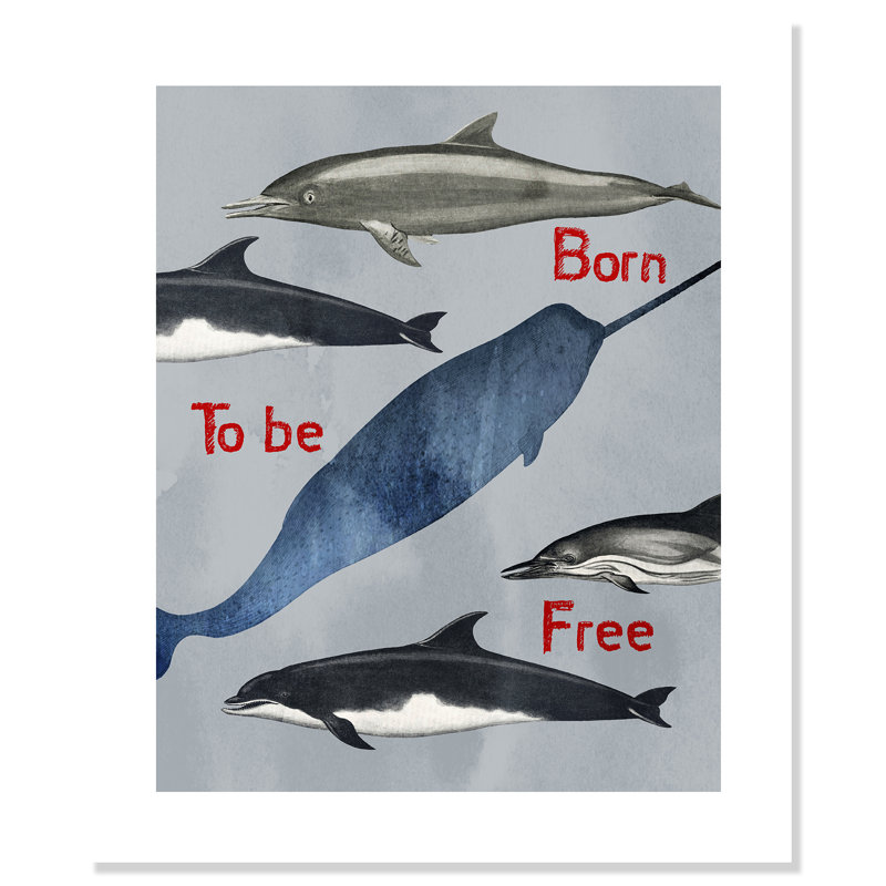«Born to be free», impression sur papier, H 24 po x l 20 po x P 1 po, Papier