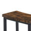 Ensemble de table de bar 59 pouces, table de salle à manger, table de canapé avec prise de courant et lumière DEL, 3 tabourets de selle, table de bar 4 pièces et chaises pour le salon-1846023510