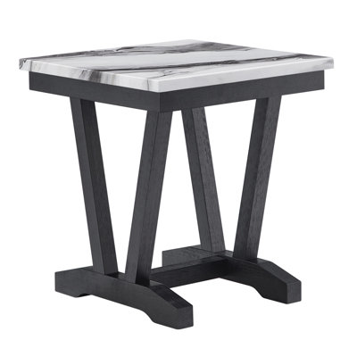 T1319 Blk/wht End Table