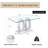 Glass Dining Table, 63" Clear Tempered Glass Top and Double O-Shaped Glossy MDF Base-279387166
