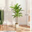 Faux Dracaena Tree Plant in Cement Freestanding  Planter-1502214237-1502214239