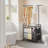 Laundry Sorter Cart With Hanging Clothes Rack, 3 Butler ...