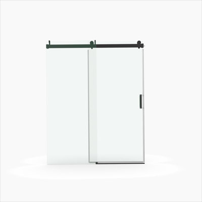 Frameless Soft-Closing Shower Door, Tempered Glass Single Sliding Shower Door With Explosion-Proof Coating