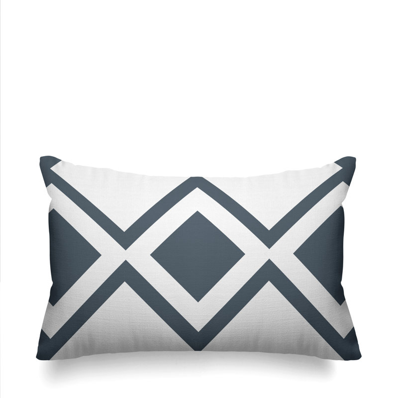 Coussin décoratif intérieur / extérieur Halsey Loop, gris