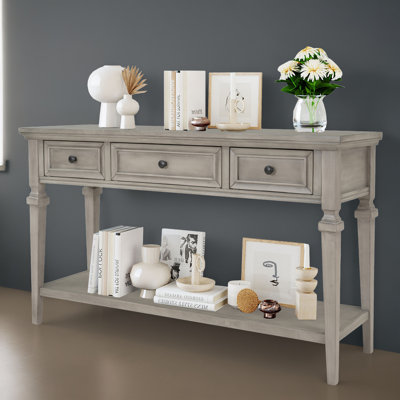 Eulan 50.11'' Solid Wood Console Table