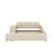Full Size Upholstered Grounded Bed, Mother & Child Bed With Bedside Desk-1765574903