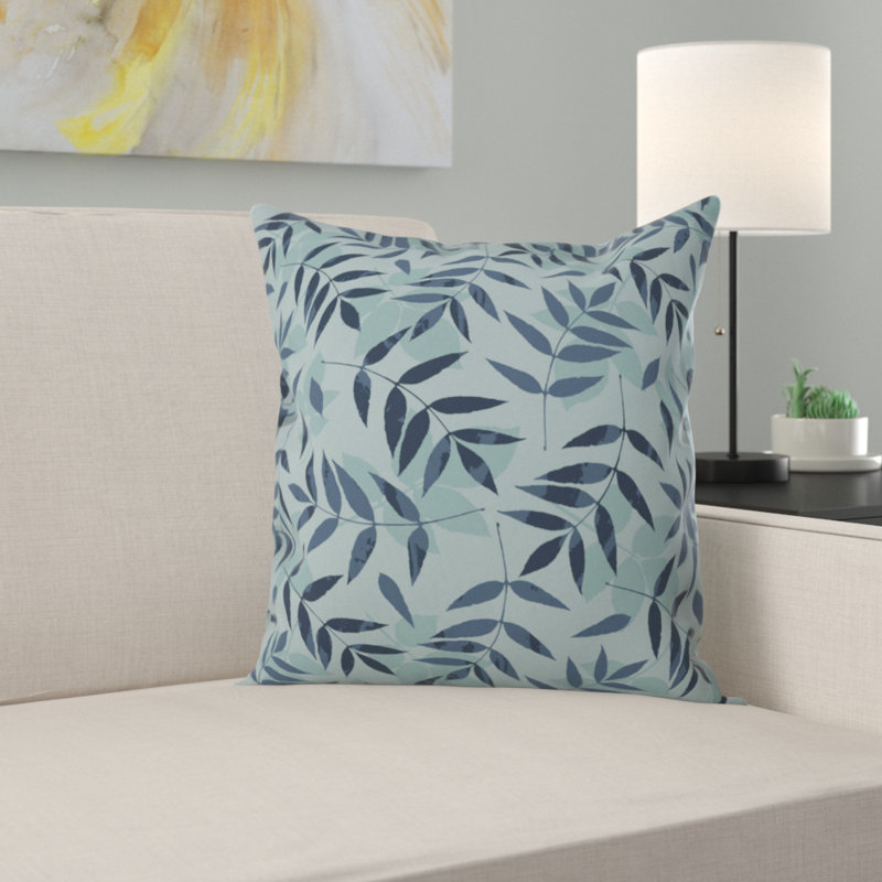 Mareike Boehmer Leaves Scattered Throw Pillow, 18" x 18"