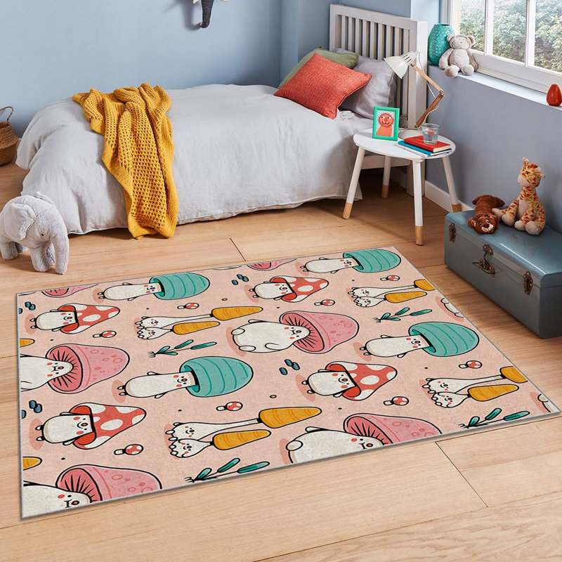 Luxurious Area Carpet (3.3 x 5.9 ft), 100% Polyester, 740 g/m² | Non-Slip Felt Underside, Laminated Sponge for Comfort | Antibacterial, Easy to Clean, Machine Washable | Perfect for Living Room & Bedroom Décor