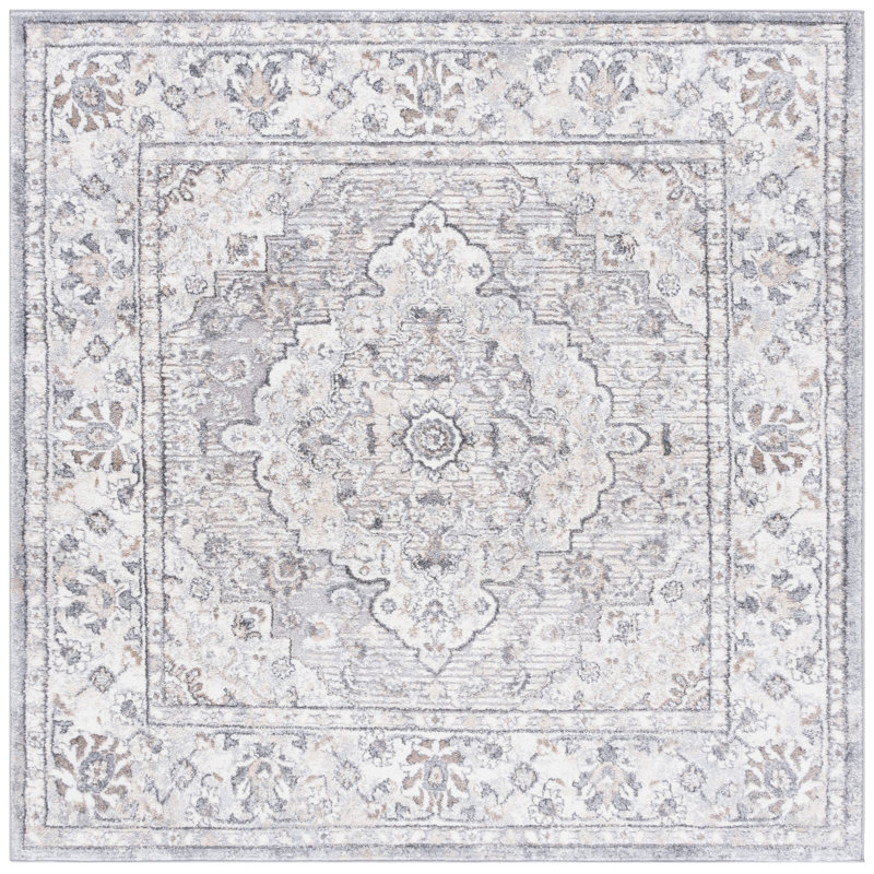 Hanka Performance Oriental Rug, Square 6'7"