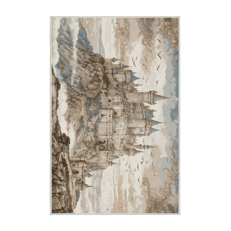 Tapis murs dorés, Rectangle 4pi x 6 pi