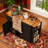 85.5" Kitchen Island with Extendable Dining Table, Kitchen Storage Table with 3 Side Open Shelves, Rolling Kitchen Island with Power Outlet, 3 Drawers, 2 Doors-1009711648