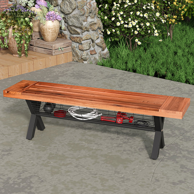 Kaeya Stainless Steel Outdoor Bench