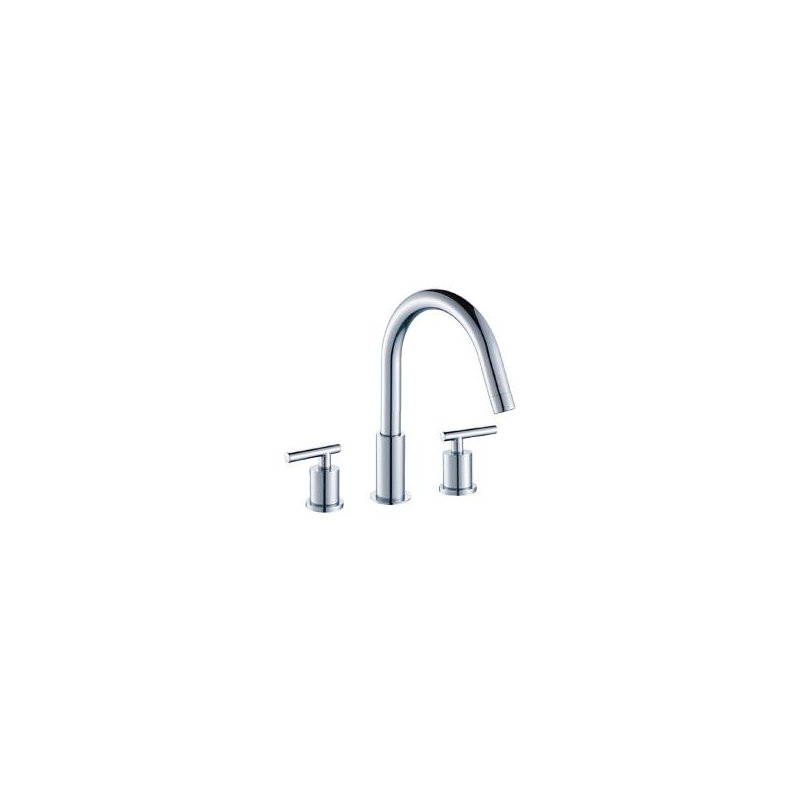 Trova Widespread Bathroom Faucet with Drain Assembly, Chrome