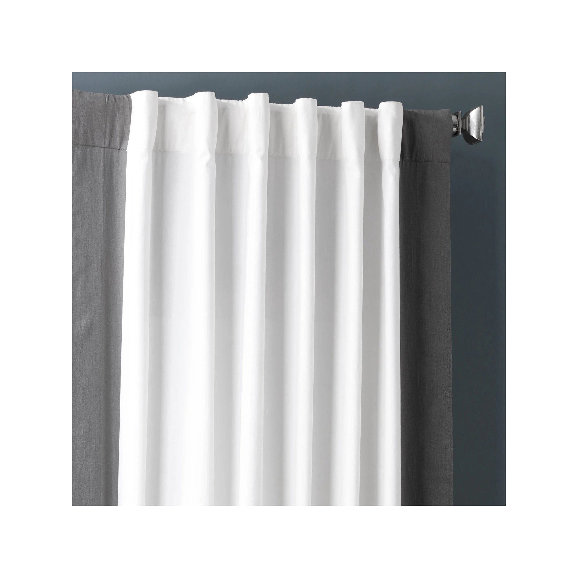 Limone Printed Cotton Curtains for Living Room & Bedroom Curtains for Large Window Single Panel Drape, 50" x 96"