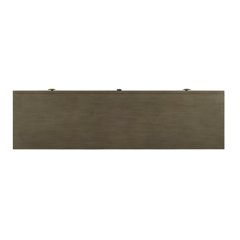 Ariana Transitional Gray and Brown 3-Drawer Sideboard