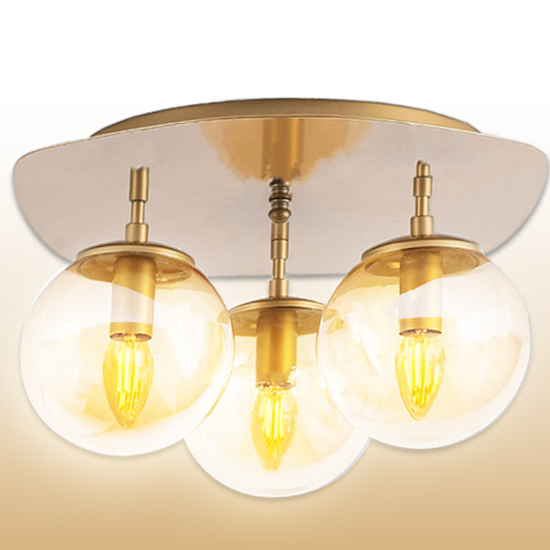Plafonnier semi-encastré 3 lumières