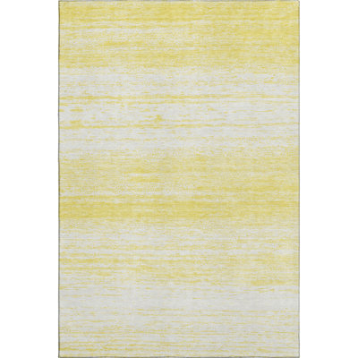 Premium Machine Washable Prisco Yellow Rug