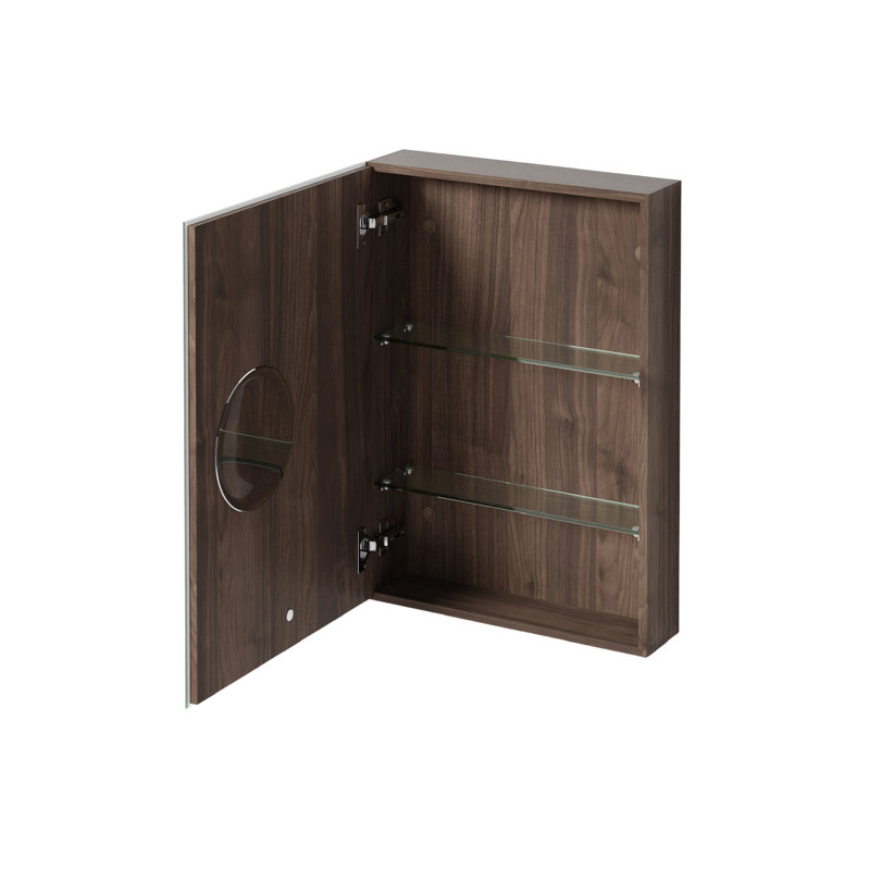 17'' W Mirrored Medicine Cabinet, Oyster White
