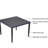 5 Outdoor Furniture Dining - 40" Square Table With Umbrella Hole & 4 Chairs Cushions Ember Black Eye-Catching , Modern Design Cushioned Chairs,