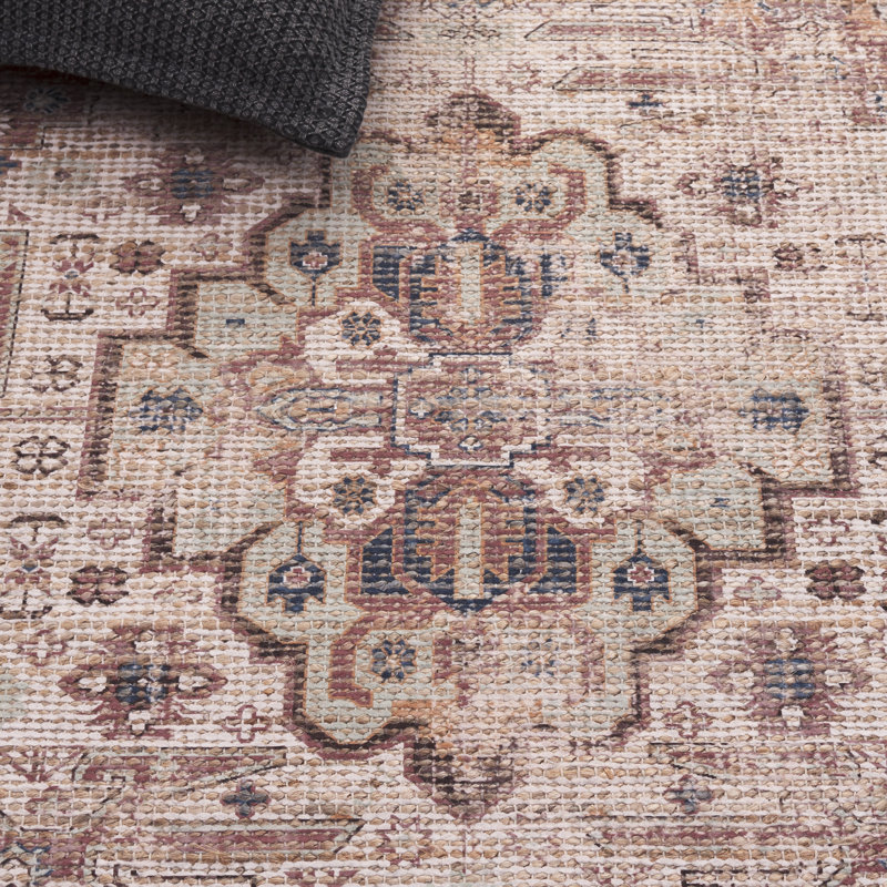 Saffron Hand Woven Jute/Sisal; Chenille; Cotton Vintage Look Indoor Rug, Rectangle 8' x 10'