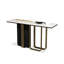 Table d'appoint contemporaine contemporaine en U en métal doré-133339092