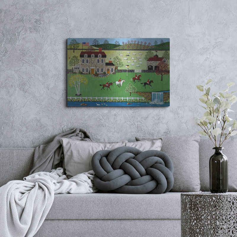 "Spring Gallop" par Susan Henke Fine Art, H 24 po x l 36 po
