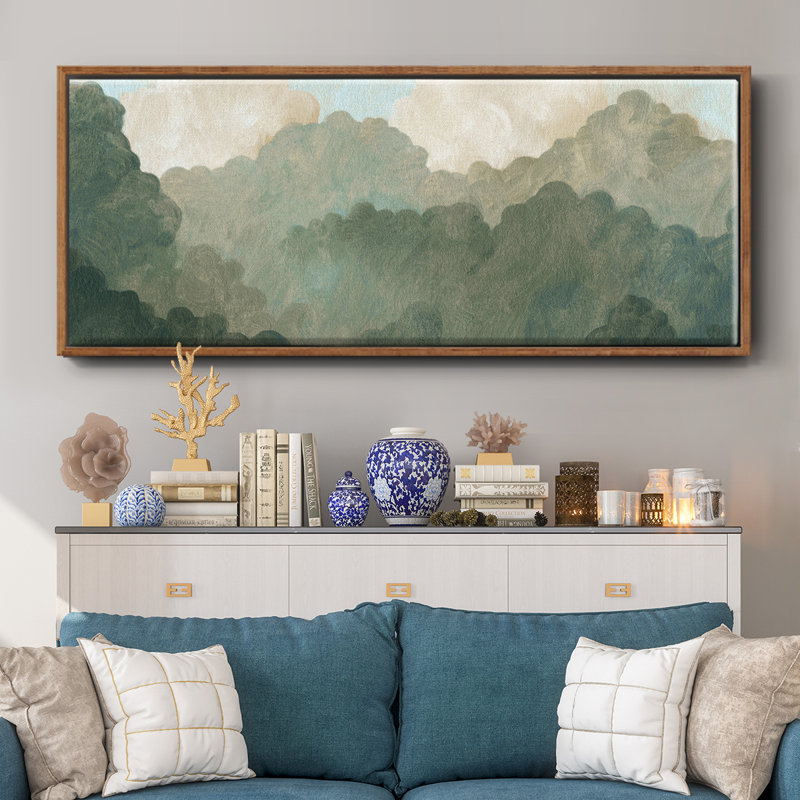 Toile encadrée de qualité supérieure Autumn Thunderstorm II - prête à être accrochée, H 8 po x l 20 po x P 1,5 po