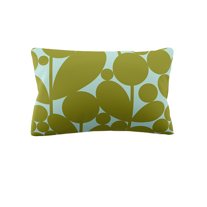 Bubble Flower Aqua Seagrass Pillowcase Pair