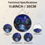 Panneau de vitrail 12 "H Night Sky