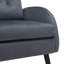 Chaise d'appoint spacieuse avec revêtement en velours, design moderne pour la maison