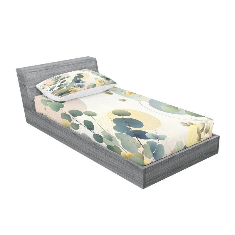 Microfiber Floral Sheet Set, Twin XL