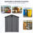 6X6 FT Plastic Outdoor Storage Shed - Lockable Resin Tool Shed With Window & Floor-123794635