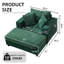 Chaise longue avec repose-pieds de rangement amovible-822829688