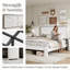 Structure de lit double en bois-299085379