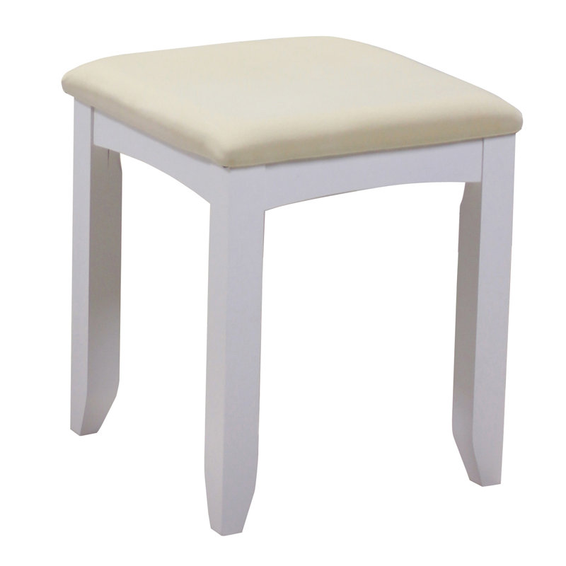 Manufactured Wood Accent Stool, White