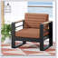 Fauteuil club d'extérieur avec structure résistante à la rouille et siège confortable Giovanna pour la détente-153413164