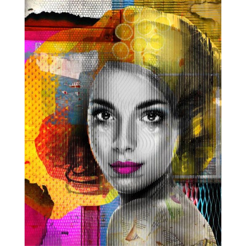 «Her I» par Elena Carlie - impression, Extérieur, H 38 po x l 30 po x P 1,5 po