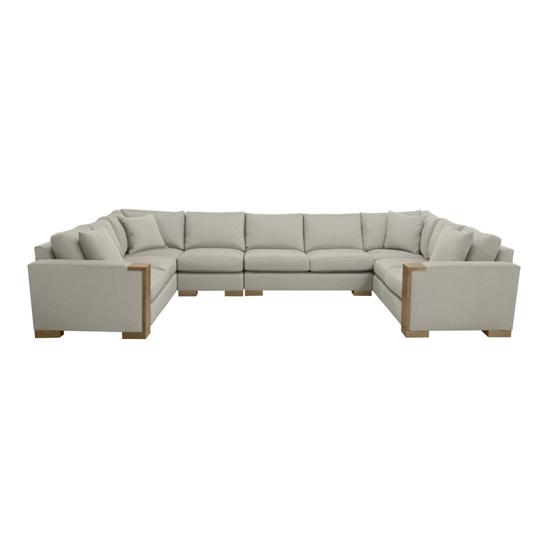 Abingdon By Michael Weiss Upholstered Sectional Symmetrical, Ian Smoke, Hampton