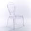 Chaises de salle à manger empilables luxueuses, modernes et luxueuses, chaises d'appoint en acrylique brillant transparent avec dossier décoratif ouvert pour salle à manger, meuble-lavabo, salon et patio, transparent-912991203-980111337