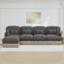 Canapé modulaire en chenille à imprimé léopard-125743052-125743059