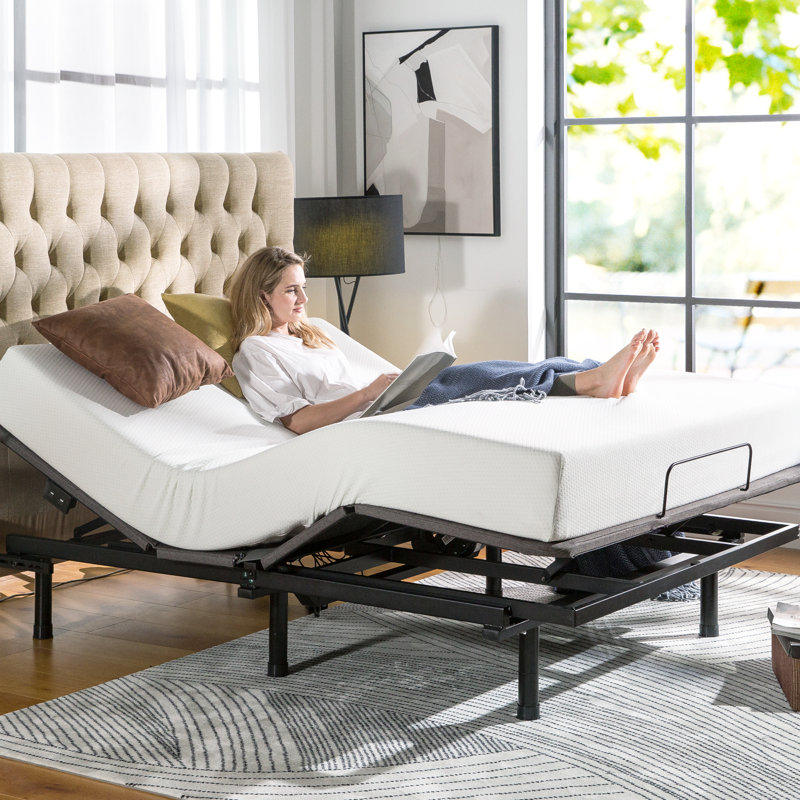 Base réglable Kensley 14 po avec fauteuil inclinable Zinus Zinus, Simple TG