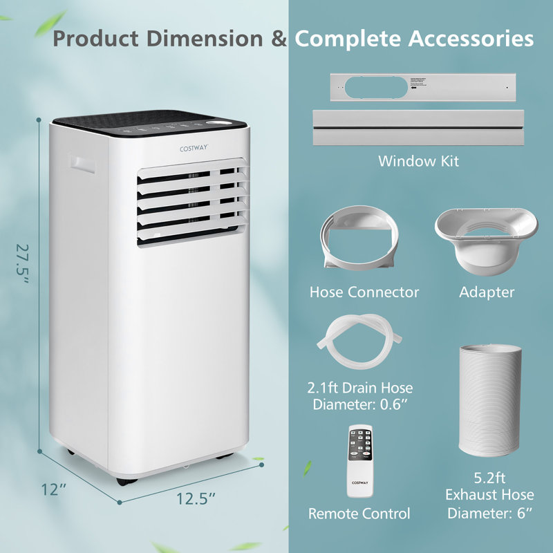 Climatiseur portatif 8 000 BTU