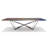 Walnut Metal Base Dining Table-89397723-89397722