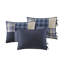 Ensemble de couvre-lit en coton 5 pièces avec 3 taies décoratives standard et jupe de lit