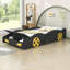 Lit plateforme en bois avec roulettes et espace de rangement Advaith-1787634449
