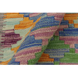 Tapis unique nouvel âge 2 pi 4 po x 3 pi 2 po gris / or / bleu