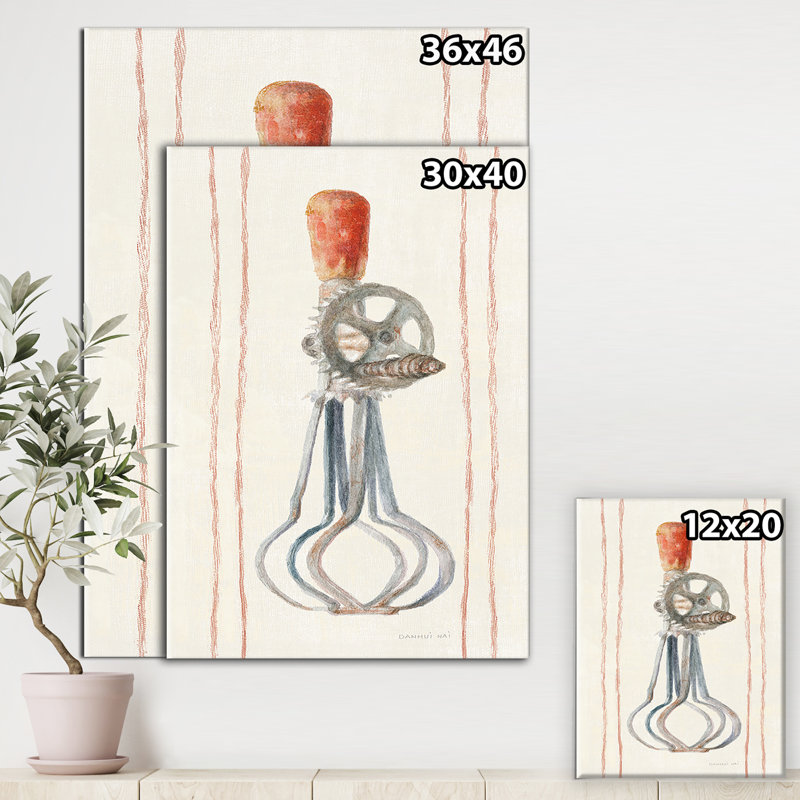 «Farm Kitchen II», reproduction d'art, H 32 po x l 16 po x P 1 po, Toile tendue