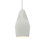 Radiance - Luminaire suspendu 1 lumière Tall Crease - Blanc mat - Chrome poli - DEL dédiée - Cordon blanc