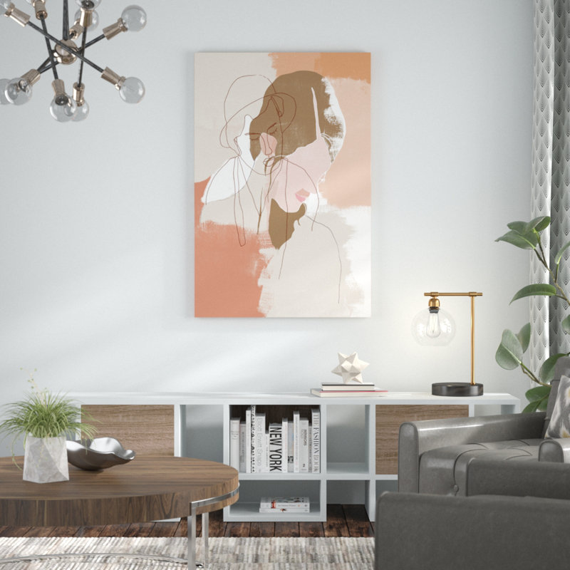 'Painted Shape Portraits I' by June Erica Vess - Painting Print, 122cm H x 81cm W, Wrapped Canvas