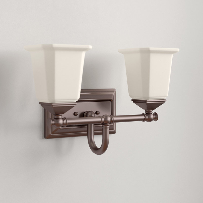 Nicholas Dimmable Vanity Light, Harbor Bronze, Opal